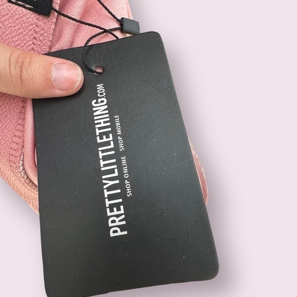 NWT PrettyLittleThing Pink High Waist Mini Skirt Size 8 - Picture 3 of 8